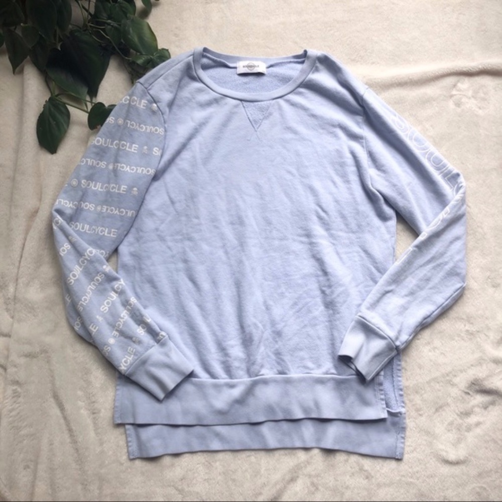 SoulCycle Powder Blue Logo Crewneck Sweatshirt